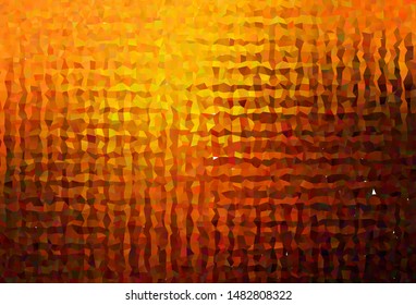 Dark Orange vector abstract polygonal background. Glitter abstract illustration with an elegant triangles. Template for cell phone's backgrounds.