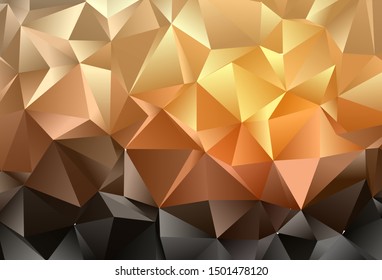 Dark Orange Vektorillustration abstraktes polygonales Layout. Eine komplett neue Farbgrafik in einem vagen Stil. Neues Design für Ihr Unternehmen.