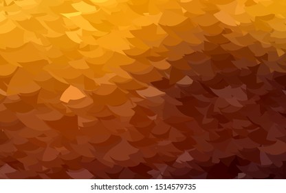 Dark Orange vector abstract polygonal pattern. Shining colorful illustration with triangles. Template for cell phone's backgrounds.