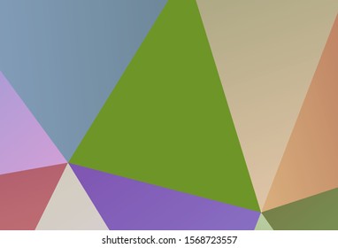Dark Orange vector abstract polygonal template. Modern abstract illustration with triangles. Polygonal design for your web site.