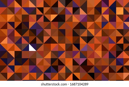 Fondo polígono abstracto de vector oscuro. Ilustración creativa en estilo de medio tono con degradado. El diseño elegante se puede utilizar como parte de un libro de marca.