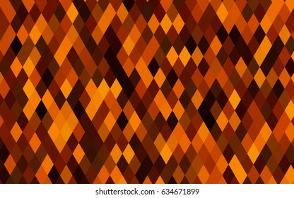 Dark Orange vector abstract polygonal pattern. Glitter abstract illustration with an elegant design. A completely new template for your business design.