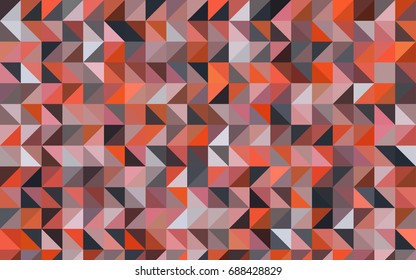 Dark Orange vector abstract polygonal background. Brand-new colored illustration in blurry style with gradient. The best triangular design for your business.