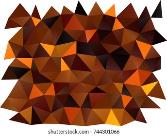 Dark Orange vector abstract polygonal pattern. Shining colored illustration in a brand-new style. Triangular pattern for your business design.