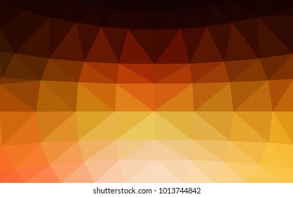 Dark Orange vector abstract textured polygonal background. Blurry triangle design. Pattern can be used for background.
