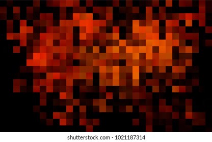 Dark Orange vector abstract textured polygonal background. Blurry rectangular design. The pattern with repeating rectangles can be used for background.