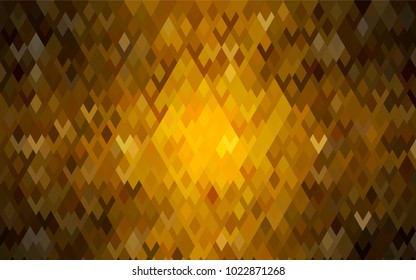 Dark Orange vector abstract textured polygonal background. Blurry rectangular design. The pattern with repeating rectangles can be used for background.