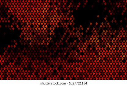 Dark Orange vector abstract textured polygonal background. Blurry rectangular design. The pattern with repeating rectangles can be used for background.