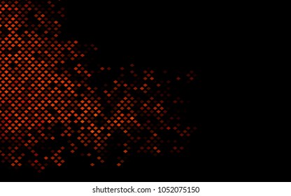 Dark Orange vector abstract textured polygonal background. Blurry rectangular design. The pattern with repeating rectangles can be used for background.
