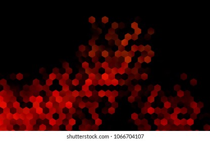 Dark Orange vector abstract textured polygonal background. Brand-new blurry hexagonal design. Pattern can be used for background.