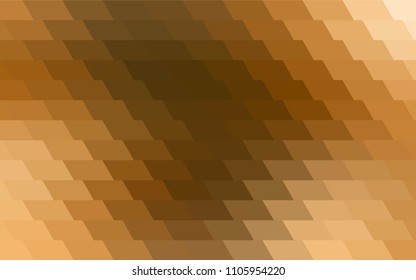Dark Orange vector abstract textured polygonal background. Blurry rectangular design. The pattern with repeating rectangles can be used for background.