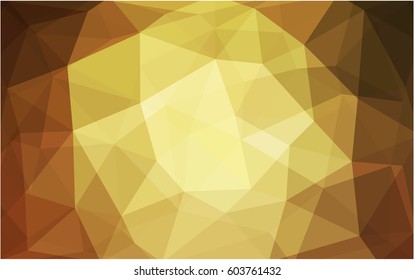 Dark Orange vector abstract textured polygonal background. Blurry triangle design. Pattern can be used for background.