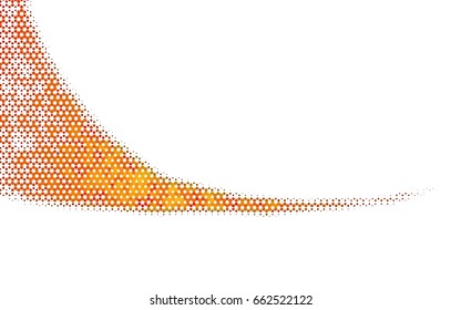 Dark Orange vector abstract textured polygonal background. Brand-new blurry hexagonal design. Pattern can be used for background.