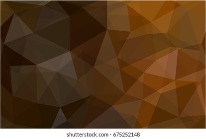Dark Orange vector abstract textured polygonal background. Blurry triangle design. Pattern can be used for background.