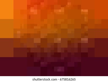 Dark Orange vector abstract textured polygonal background. Blurry rectangle design. Pattern can be used for background.