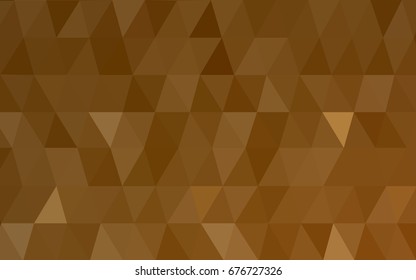 Dark Orange vector abstract textured polygonal background. Blurry triangle design. Pattern can be used for background.