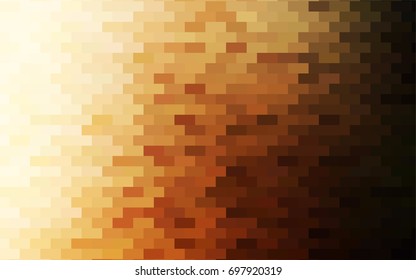 Dark Orange vector abstract textured polygonal background. Blurry rectangular design. The pattern with repeating rectangles can be used for background.