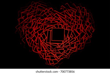 Dark Orange vector abstract textured polygonal background. Blurry rectangular design. The pattern with repeating rectangles can be used for background.