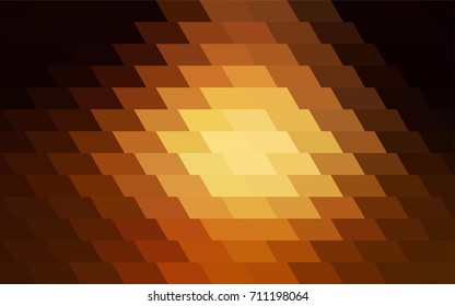 Dark Orange vector abstract textured polygonal background. Blurry rectangular design. The pattern with repeating rectangles can be used for background.