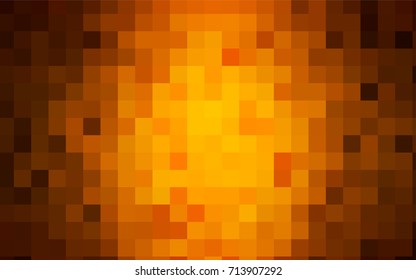 Dark Orange vector abstract textured polygonal background. Blurry rectangular design. The pattern with repeating rectangles can be used for background.