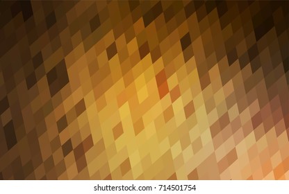 Dark Orange vector abstract textured polygonal background. Blurry rectangular design. The pattern with repeating rectangles can be used for background.
