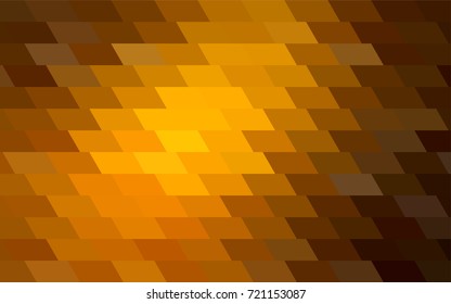 Dark Orange vector abstract textured polygonal background. Blurry rectangular design. The pattern with repeating rectangles can be used for background.
