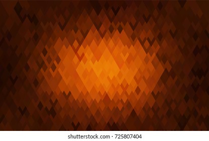 Dark Orange vector abstract textured polygonal background. Blurry rectangular design. The pattern with repeating rectangles can be used for background.
