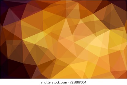Dark Orange vector abstract textured polygonal background. Blurry triangle design. Pattern can be used for background.