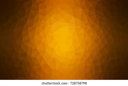 Dark Orange vector abstract textured polygonal background. Blurry triangle design. Pattern can be used for background.