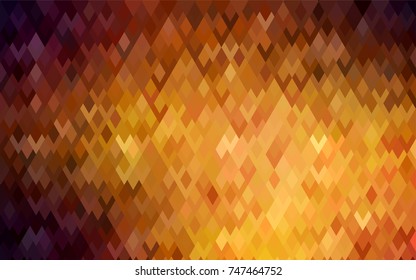 Dark Orange vector abstract textured polygonal background. Blurry rectangular design. The pattern with repeating rectangles can be used for background.