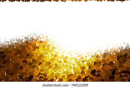 Dark Orange vector abstract textured polygonal background. Blurry rectangular design. The pattern with repeating rectangles can be used for background.