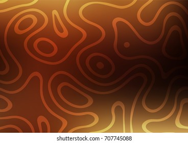 Dark Orange vector arabic abstract texture. Modern geometrical abstract illustration with doodles. The pattern can be used for wallpapers and coloring books.