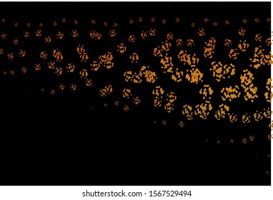 Dark Orange vector backdrop with abstract shapes. Illustration with colorful gradient shapes in abstract style. Modern design for your business card.