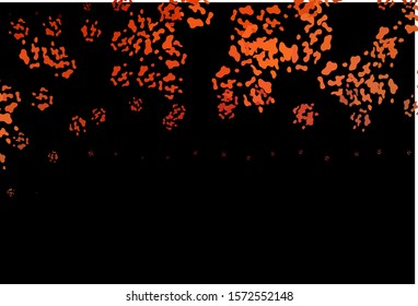 Dark Orange vector backdrop with abstract shapes. Simple colorful illustration with abstract gradient shapes. Simple design for your web site.