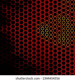 Dark Orange vector backdrop with circles. Modern abstract illustration with colorful circle shapes. Design for your commercials.