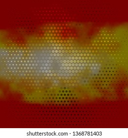 Dark Orange vector backdrop with circles. Abstract colorful disks on simple gradient background. Design for your commercials.