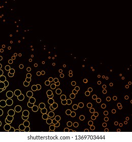 Dark Orange vector backdrop with circles. Abstract colorful disks on simple gradient background. Design for posters, banners.