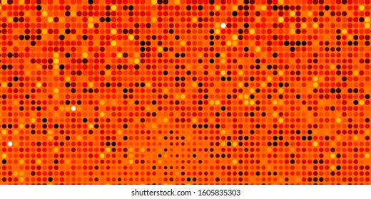 Dark Orange vector backdrop with circles. Abstract colorful disks on simple gradient background. Pattern for websites, landing pages.