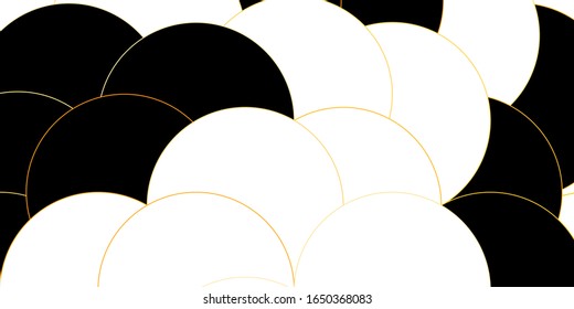 Dark Orange vector backdrop with circles. Modern abstract illustration with colorful circle shapes. Pattern for business ads.