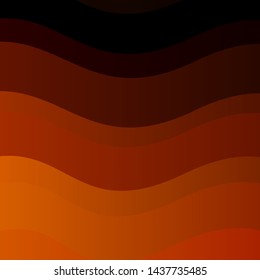 Dark Orange vector backdrop with circular arc. Illustration in abstract style with gradient curved.  Design for your business promotion.