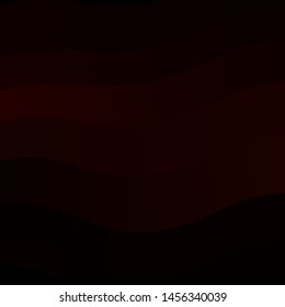Dark Orange vector backdrop with circular arc. Bright sample with colorful bent lines, shapes. Best design for your posters, banners.