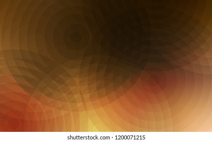 Dark Orange vector backdrop with dots. Glitter abstract illustration with blurred drops of rain. Completely new template for your brand book.