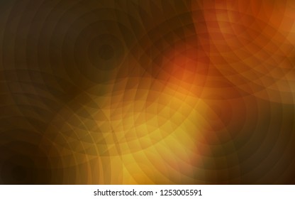 Dark Orange vector backdrop with dots. Illustration with set of shining colorful abstract circles. Pattern can be used for beautiful websites.