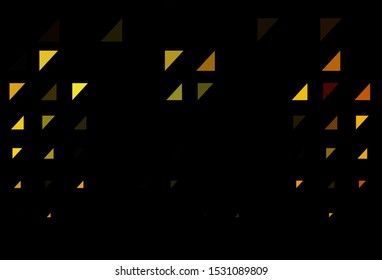 Dark Orange vector backdrop with dots. Glitter abstract illustration with blurred drops of rain. Template for your brand book.