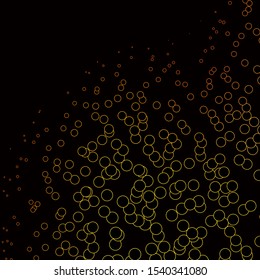 Dark Orange vector backdrop with dots. Abstract illustration with colorful spots in nature style. Design for posters, banners.