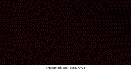 Dark Orange vector backdrop with dots. Colorful illustration with gradient dots in nature style. Pattern for booklets, leaflets.