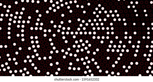 Dark Orange vector backdrop with dots. Colorful illustration with gradient dots in nature style. Pattern for booklets, leaflets.