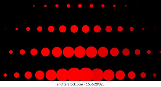 Dark Orange vector backdrop with dots. Colorful illustration with gradient dots in nature style. Pattern for websites.