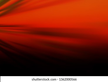 Dark Orange vector backdrop with long lines. Shining colored illustration with narrow lines. Pattern for ads, posters, banners.