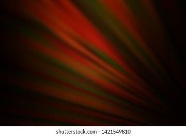 Dark Orange vector backdrop with long lines. Modern geometrical abstract illustration with staves. Pattern for ads, posters, banners.